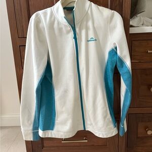 Kathmandu Women's White Jacket with Blue Accents